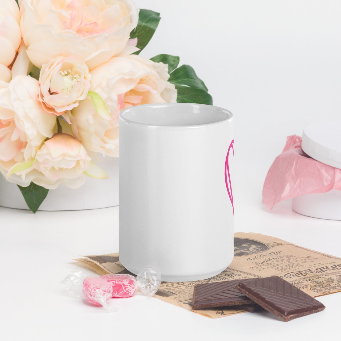 Be Kind White glossy mug